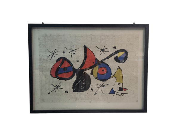 Litografía numerada de Miró